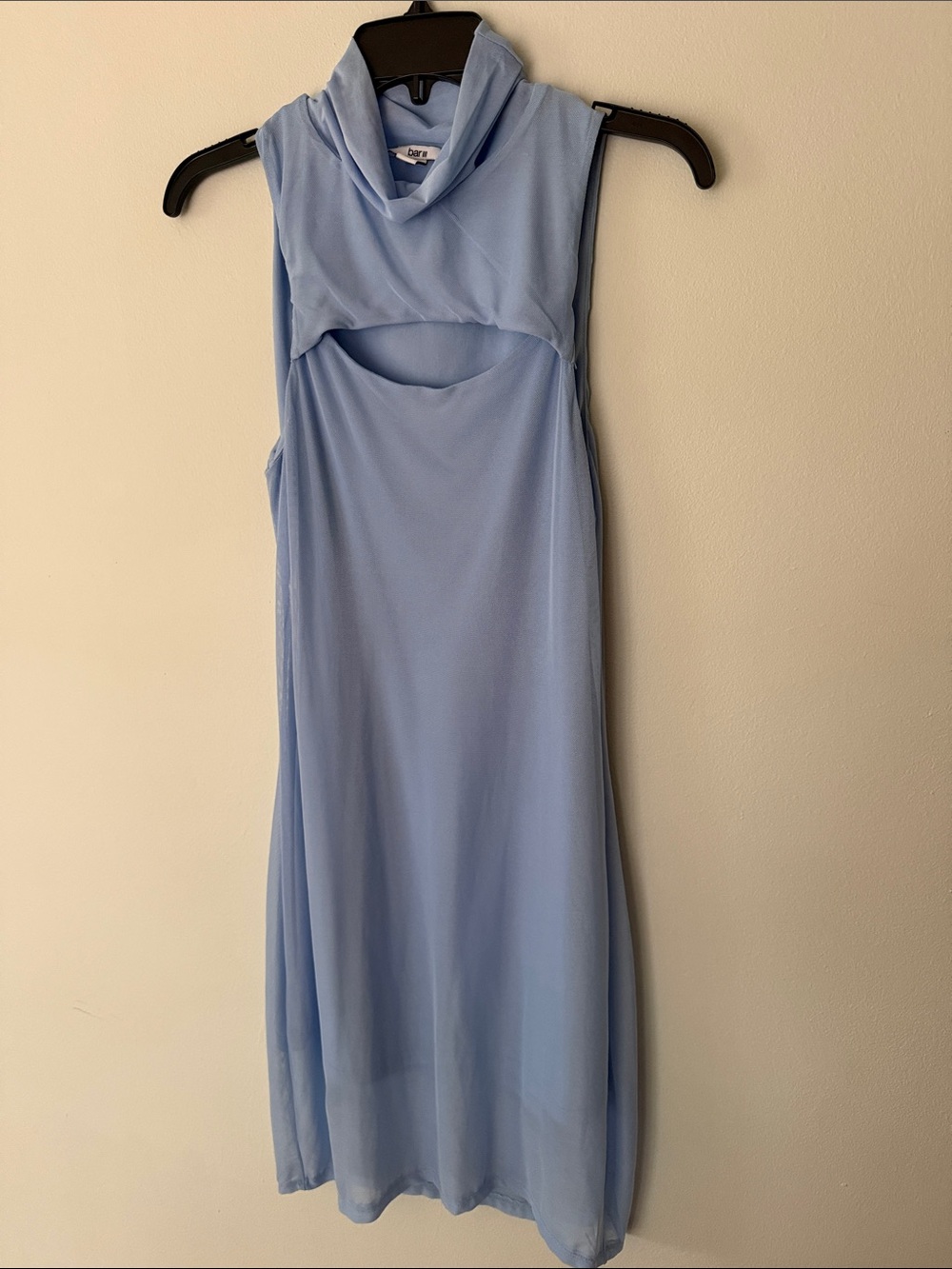 Light Blue Sleeveless Cutout Dress